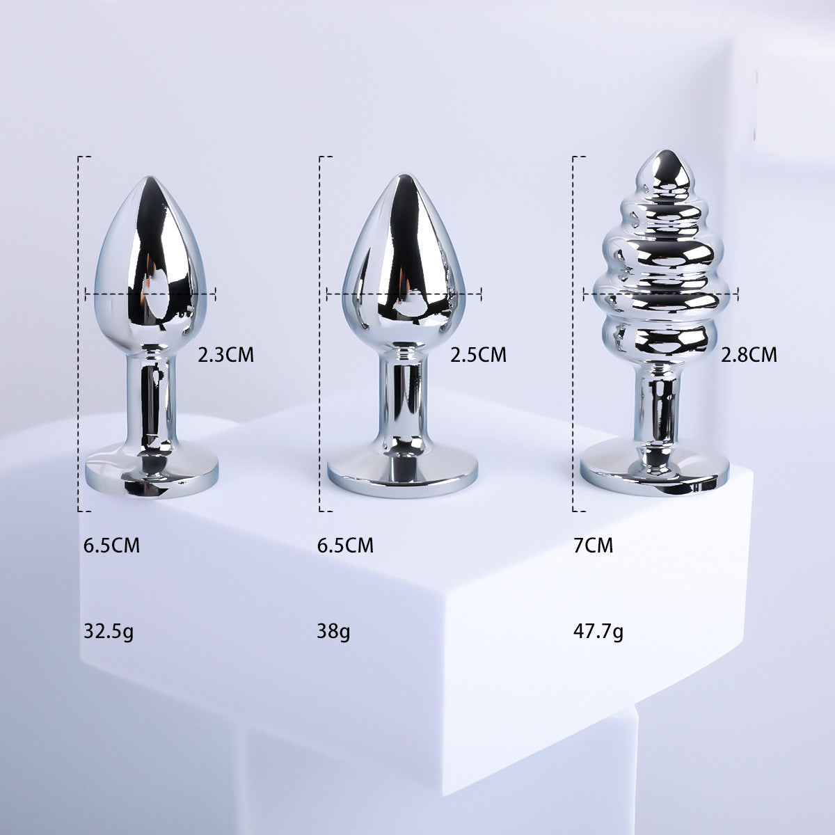 Image of sm sex detachable tail butt plug metal fox backyard anal toy passionate sex aid sex toys - 2.5cm round metal head